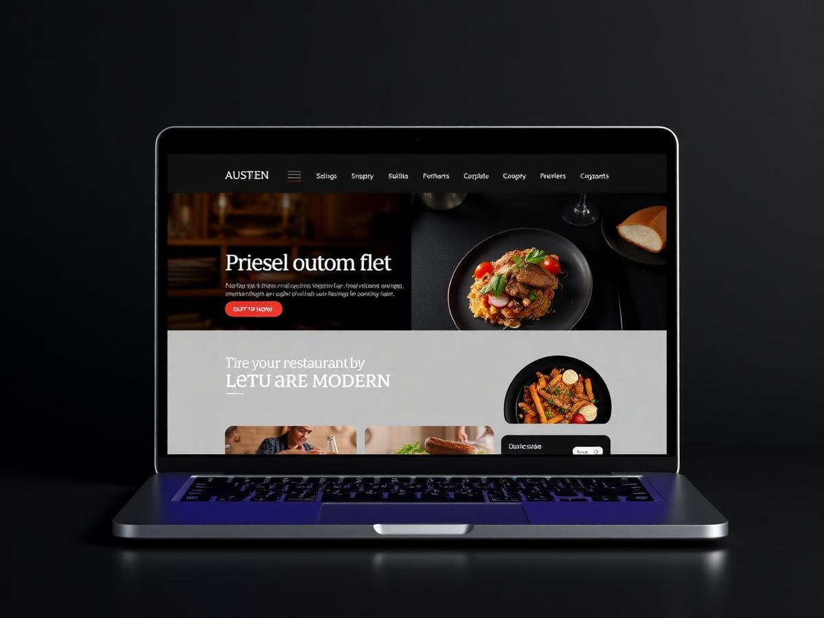 Urban Spice restaurant website design preview